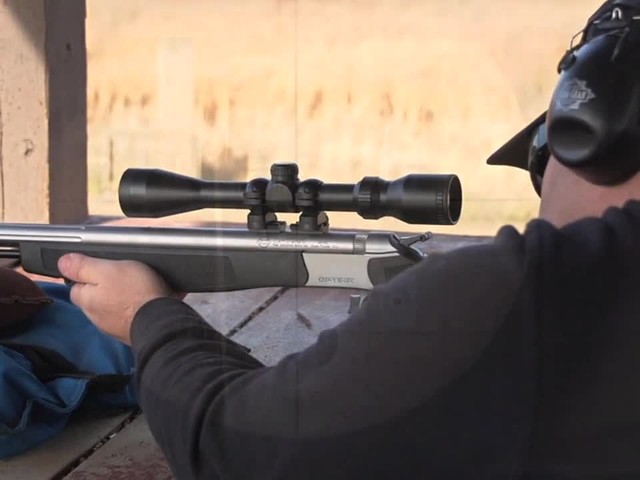 CVA® 50 cal. Optima® V1 Powder Muzzleloader Rifle with Scope Black / SS - image 8 from the video